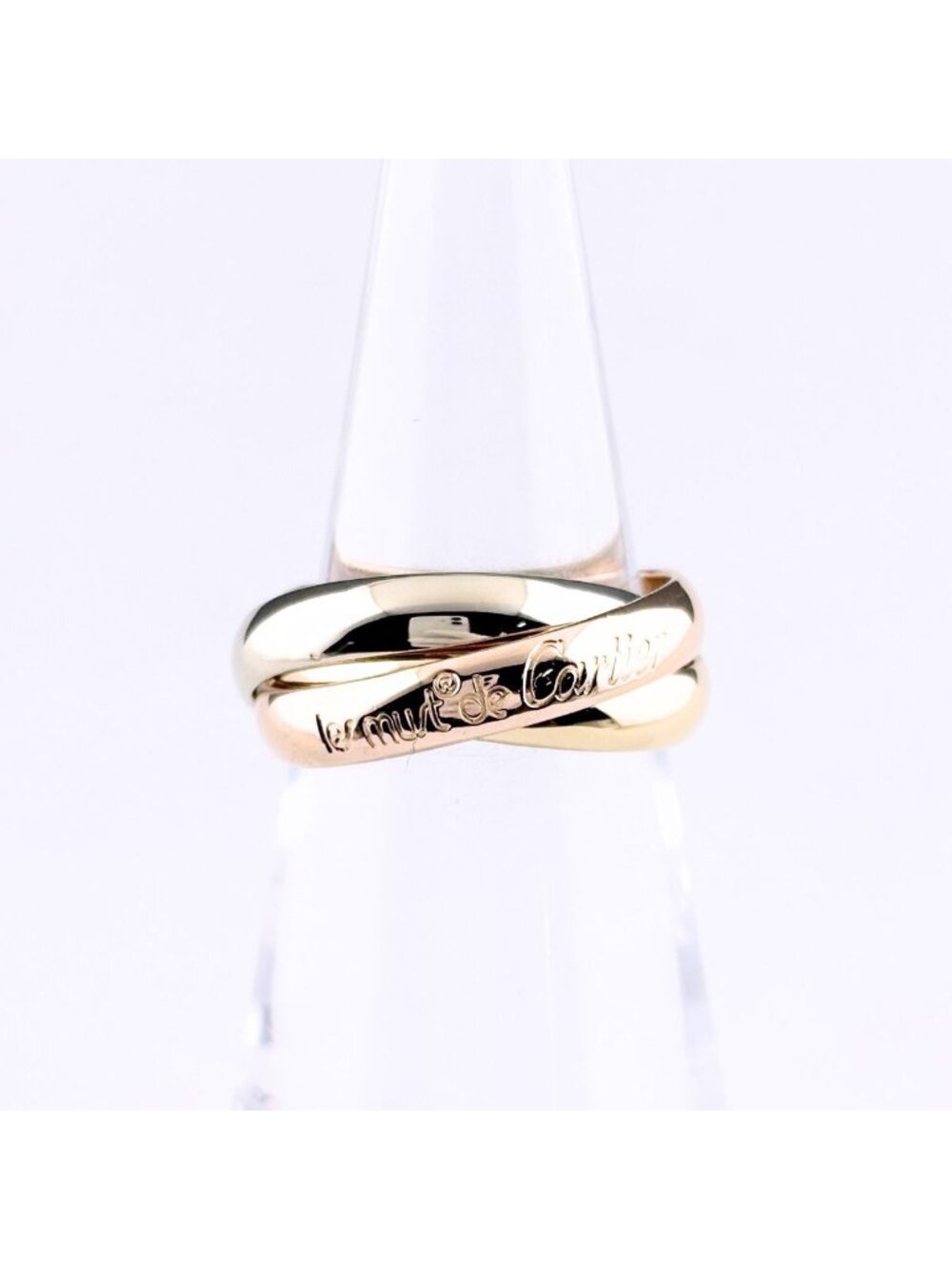 Cartier Trinity Yellow Gold Pink White Ring Three Color